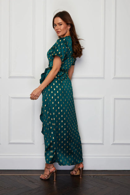 Fiona Dress - Emerald Green