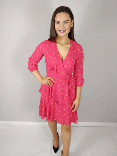 12897 Cerise Pink Midi Dress main image 0