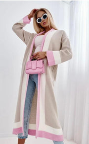 Tillie Rose Colour Block Longline Knitted Cardigan *PRE ORDER 29 SEPT APPROX*