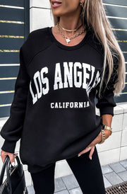 Sofia Black LA Printed Oversized Sweatshirt