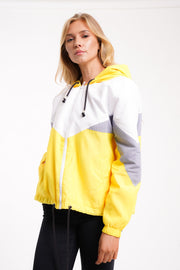 Millie Yellow Colour Block Lightweight Jacket